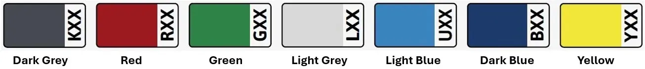 Q Express Colour Options Q Express Colour Options