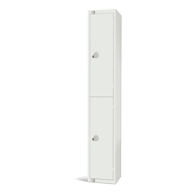 Elite All White Two Door Locker